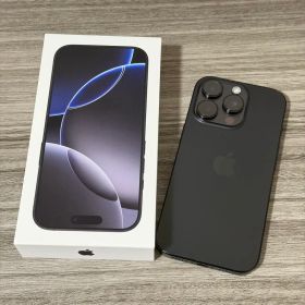 【美品】iPhone16 Pro 128GB ブラックチタニウム SIMフリー