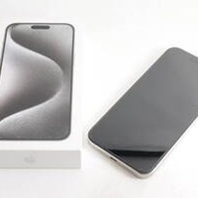 【美品】iPhone 15 Pro Max 1TB ホワイトチタニウム SIMフリー MU703J/A IMEI:350793220426759 @4543