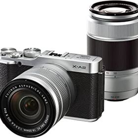 【中古】FUJIFILM ミラーレス一眼 X-A2 ダブルズームレンズキット シルバー X-A2S1650II/50230II