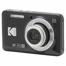 【中古】(非常に良い)KODAK (コダック) PIXPRO 使いやすい ズーム FZ55-BK 16MP デジタルカメラ 光学5倍ズーム 広角 28mm 2.7インチ液晶画面 (ブラック)