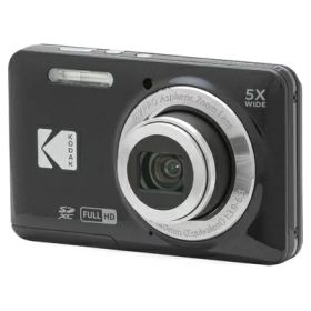 【中古】（新古品） KODAK (コダック) PIXPRO 使いやすい ズーム FZ55-BK 16MP デジタルカメラ 光学5倍ズーム 広角 28mm 2.7インチ液晶画面 (ブラック)