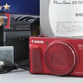 【中古】Canon キヤノン PowerShot SX720 HS レッド コンパクトデジタルカメラ 元箱付き