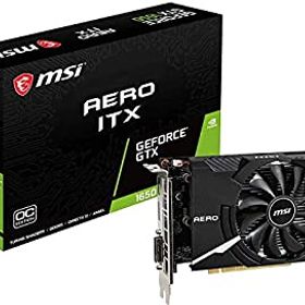 【中古】MSI GeForce GTX 1650 AERO ITX 4G OC グラフィックスボード VD6936