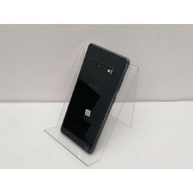 【中古】SAMSUNG docomo 【SIMロック解除済み】 Galaxy S10+ SC-04L Prism Black【仙台イービーンズ】保証期間１ヶ月【ランクB】