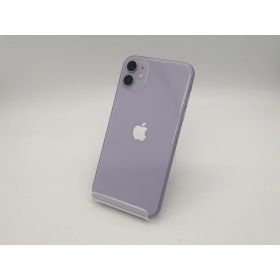 【中古】Apple au 【SIMロック解除済み】 iPhone 11 64GB パープル MWLX2J/A【DS秋葉】保証期間1ヶ月【ランクC】