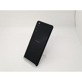 【中古】SONY au 【SIMロック解除済み】 Xperia 10 III ブラック 6GB 128GB SOG04【三宮センター】保証期間１ヶ月【ランクB】