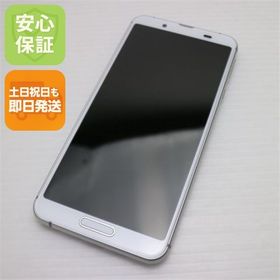 安心保証 新品同様 SHV45 シルバーホワイト スマホ 白ロム