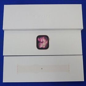 ◎ 未使用 未開封 au Apple Watch Series11 GPS+Cellular 46mm MFCJ4J/A ローズゴールドアルミ/ライトブラッシュスポーツ △