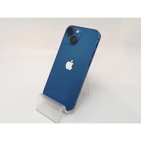 【中古】Apple au 【SIMフリー】 iPhone 13 mini 128GB ブルー MLJH3J/A【津田沼】保証期間１ヶ月【ランクC】