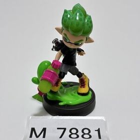M7881 ●中古 美品 即決●amiibo ボーイ ネオングリーン (緑 アミーボ スプラトゥーン)●Splatoon / Inkling Boy - Neon Green