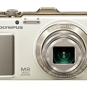 【中古】OLYMPUS デジタルカメラ SH-25MR ホワイト iHSテクノロジー GPS・電子コンパス内蔵 1600万画素 裏面照射型CMOS 光学12.5倍ズーム DUAL IS ハイビ