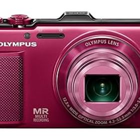 【中古】OLYMPUS デジタルカメラ SH-25MR レッド iHSテクノロジー GPS・電子コンパス内蔵 1600万画素 裏面照射型CMOS 光学12.5倍ズーム DUAL IS ハイビジ