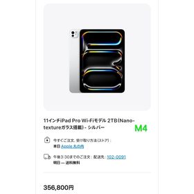 【未使用】iPad Pro 11インチ Wi-Fi 2TB Nano-textu(タブレット)