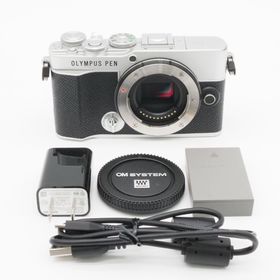 ★美品★ OLYMPUS オリンパス PEN E-P7 ボディ シルバー(ミラーレス一眼)