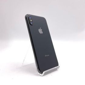 【全額返金保証】【最速発送】 iPhone X 64GB スペースグレイ au 白ロム 動作確認済 68%