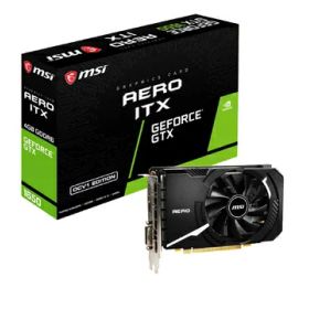 【中古】 MSI GeForce GTX 1650 D6 AERO ITX OCV1 グラフィックスカード 4GB GDDR6 128ビット 7680x4320ピクセル PCI Express x 16 3.0