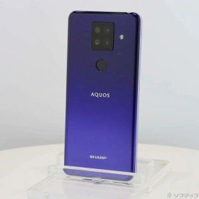 【中古】SHARP(シャープ) AQUOS sense4 plus 128GB パープル SH-M16 SIMフリー 【368-ud】