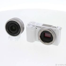 〔中古〕SONY(ソニー) 〔展示品〕 VLOGCAM ZV-E10L パワーズームレンズキット ホワイト〔305-ud〕