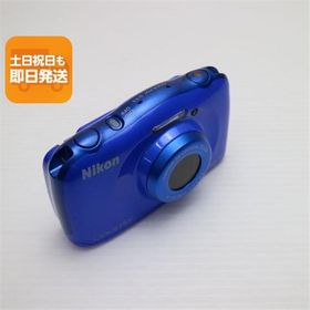 超美品 COOLPIX S33 ブルー 即日発送 コンデジ Nikon 本体 あすつく 土日祝発送OK