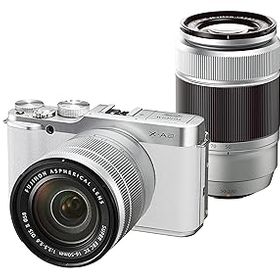 【中古】FUJIFILM ミラーレス一眼 X-A2 ダブルズームレンズキット ホワイト X-A2WH1650II/50230II