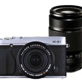 【中古】FUJIFILM フジフイルム X-E1 ダブルズームレンズキット シルバー