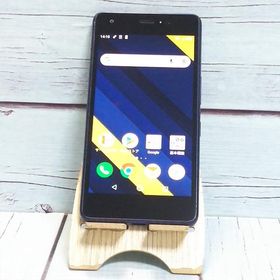 au Qua phone QZ 京セラ KYV44 インディゴ 本体 白ロム SIMロック解除済み SIMフリー C622334
