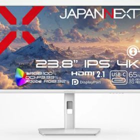 【エントリーで最大2万ポイント当たる｜6/25まで】 JAPANNEXT｜ジャパンネクスト USB-C接続 PCモニター ホワイト JN-IPS238U-HSPC6-W [23.8型 /4K(3840×2160） /ワイド /60Hz]