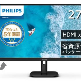 Philips｜フィリップス 液晶ディスプレイ(27型/IPS/4K UHD 3840×2160/60Hz/4ms/HDR10/HDMI2.0/DP1.4/5年保証)(ブラック) 27E1N1800A/11