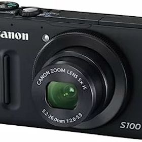 【中古】（非常に良い）Canon デジタルカメラ PowerShot S100 ブラック PSS100(BK) 1210万画素 広角24mm 光学5倍ズーム 3.0型TFT液晶カラーモニター
