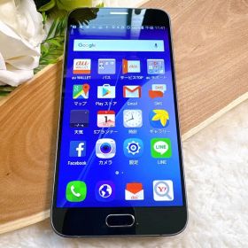 動作確認初期化済みSamsung Galaxy A8 SCV32 ブラック本体