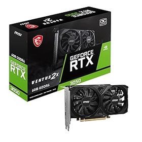 【中古】MSI、GeForce RTX 3050 VENTUS 2X E 6G OC。
