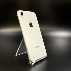 アップル(Apple)の【全額返金保証】【最速発送】Apple iPhone iPhone XR 128GB ホワイト au 動作確認済(スマートフォン本体)