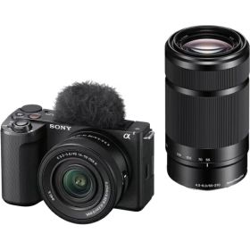 【エントリーで最大2万ポイント当たる｜6/25まで】 SONY｜ソニー VLOGCAM ZV-E10 II ダブルズームレンズキット ミラーレス一眼カメラ ブラック ZV-E10M2X [ズームレンズ+ズームレンズ]