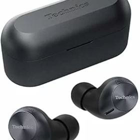 【中古】(非常に良い)テクニクス ワイヤレスイヤホン EAH-AZ40-K ブラック bluetooth マルチポイント IPX4 アプリ対応