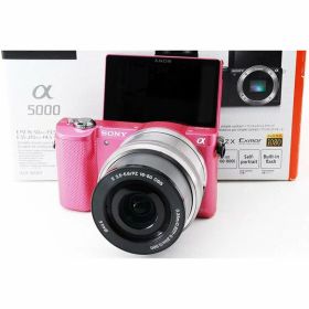 【中古】ソニー SONY α5000 パワーズームレンズキット ピンク ILCE-5000L-P カメラ 中古 人気 おすすめ 高画質