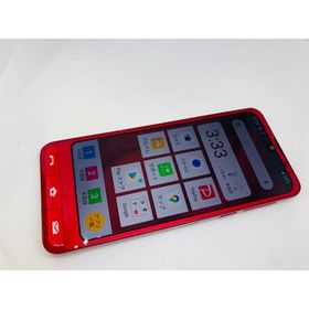 ★送料無料★良品★SoftBank★シンプルスマホ6 A201SH★レッド★0080280011818★SYS★04/01