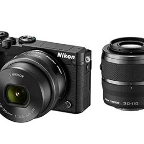 【中古】 Nikon ミラーレス一眼 Nikon1 J5 ダブルズームキット ブラック J5WZBK