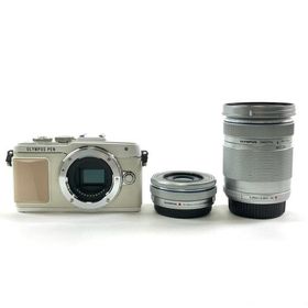オリンパス OLYMPUS PEN Lite E-PL7 EZダブルズームキット ホワイト デジタル ミラーレス 一眼カメラ 中古