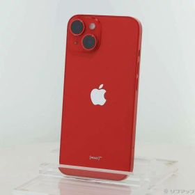 【中古】Apple(アップル) iPhone14 128GB プロダクトレッド MPV93J／A SIMフリー 【276-ud】