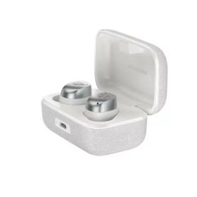 Sennheiser ゼンハイザー MOMENTUM True Wireless 4 スマートワイヤレスイヤホン Bluetooth 5.4 クリアサウンド ノイズキャンセリングイヤホン 快適設計 30時間バッテリー 適応型ANC LE Audio Auracast – ホワイトシルバー