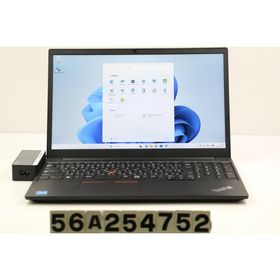 ノートパソコン Lenovo ThinkPad E15 Gen2 Core i5 1135G7 2.4GHz/8GB/256GB(SSD)/15.6W/FHD(1920x1080)/Win11 外装割れあり