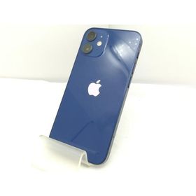 【中古】Apple docomo 【SIMロックあり】 iPhone 12 mini 256GB ブルー MGDV3J/A【横浜】保証期間１ヶ月【ランクC】