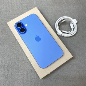 バッテリー100% iPhone 16 128GB ウルトラマリン 国内版 SIMフリー 送料無料