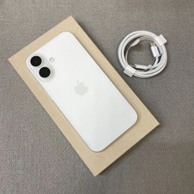 バッテリー94% iPhone 16 128GB ホワイト 国内版 SIMフリー 送料無料