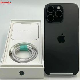 【中古】iPhone15 Pro Max 256GB ブラックチタニウム MU6P3J/A Apple版SI