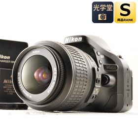 Nikon D5200 24.1MP Black デジタル一眼レフカメラ+Nikon AF-S DX 18-55mm f3.5-5.6G VR 交換レンズ シャッター回数 : 約1430ショット