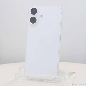 〔中古〕Apple(アップル) iPhone16 128GB ホワイト MYDR3J／A SIMフリー〔262-ud〕