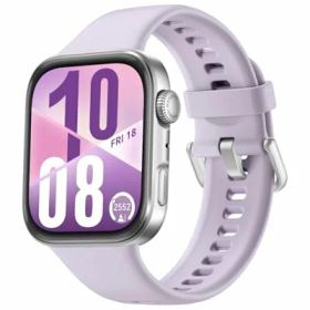 HUAWEI WATCH FIT 4 スマートウォッチ 薄型軽量 1.82インチ大画面 アウトドアに適した気圧計と測位システム 通知 フィットネス ヘルストラッカー 情緒測定 10日間ロングバッテリー iOS/Android パープル