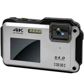 高橋国際商事 Bluemake 防水コンパクトデジタルカメラ シルバー 1台(TT-WD1300) 取り寄せ商品