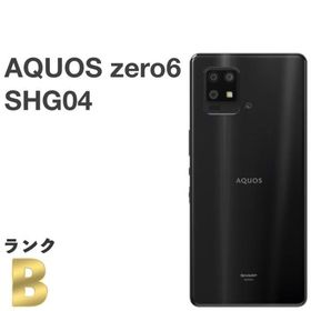 AQUOS zero6 SHG04 au SIMフリー 128GB／8GB ブラック 5G対応 白ロム スマホ本体 送料無料 中古 S213